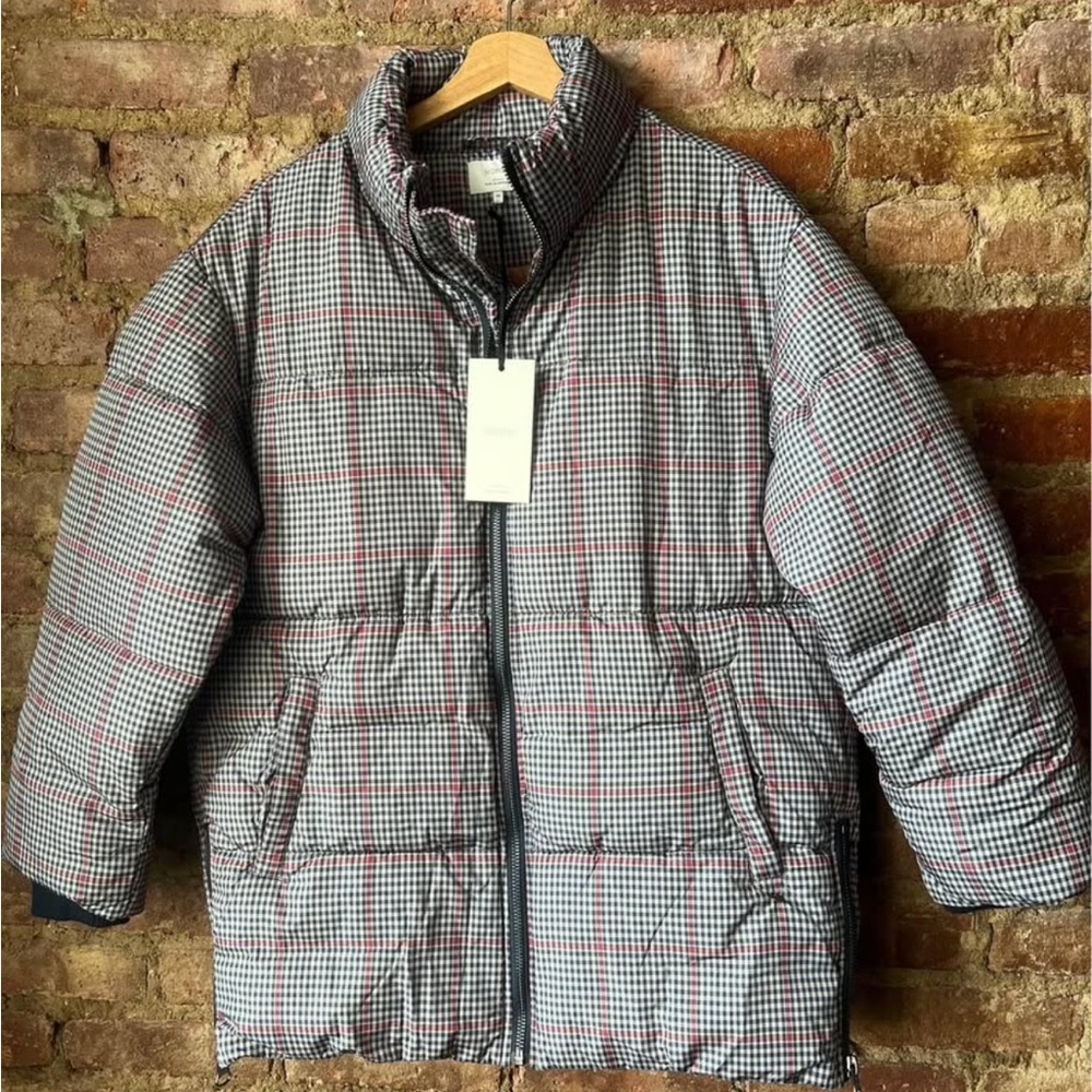 Plaid Puffer Jacket